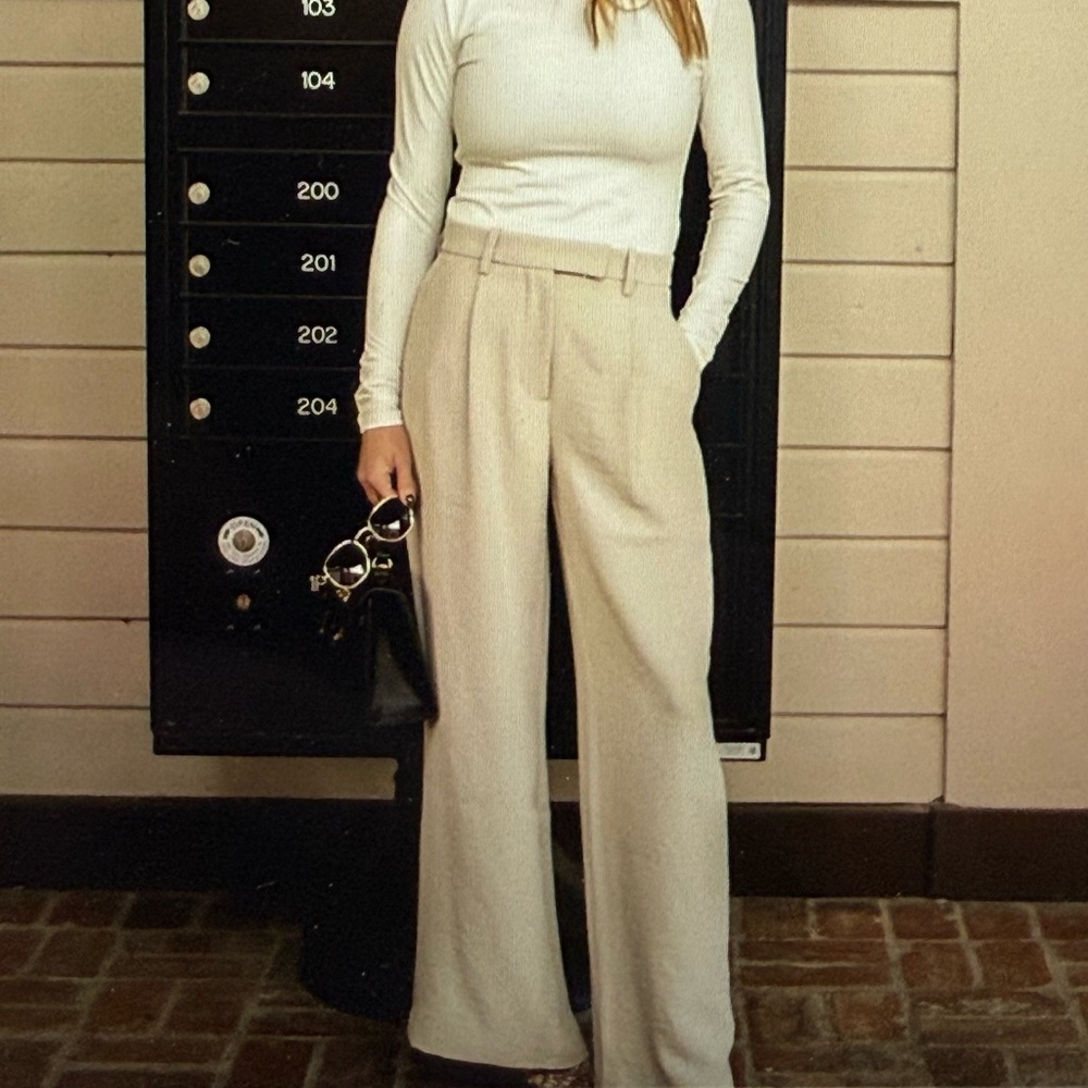 Abercrombie & Fitch Curve Love Harper Tailored Premium Crepe Pants